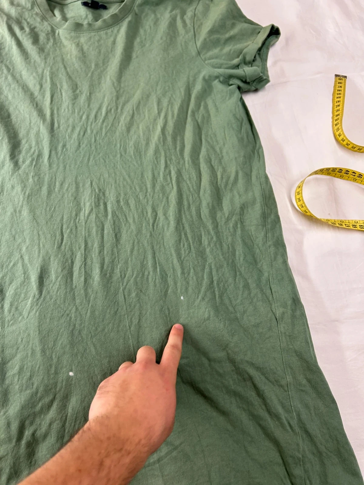 Dark green solid vintage Kiabi t-shirt – photo 6